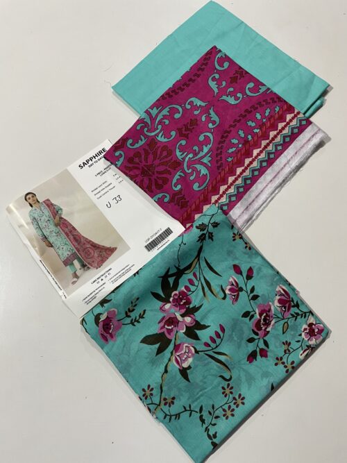 U33 SAPPHIRE Printed Lawn Suits For Women And Girls.