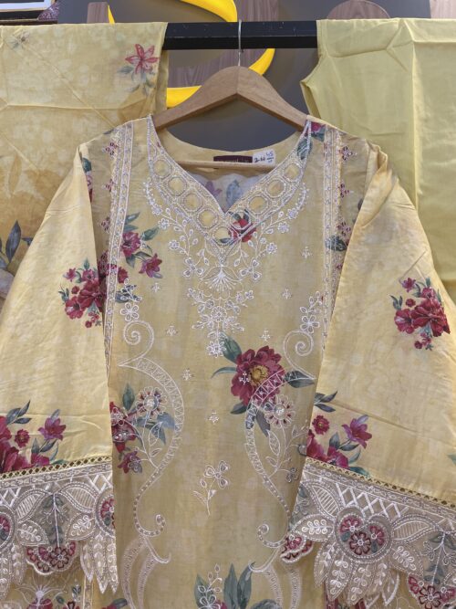 266 Original 3pcs Bin Saeed brand ready made suit - Image 5