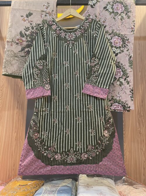 318 Original 3pcs Bin Saeed brand ready made suit